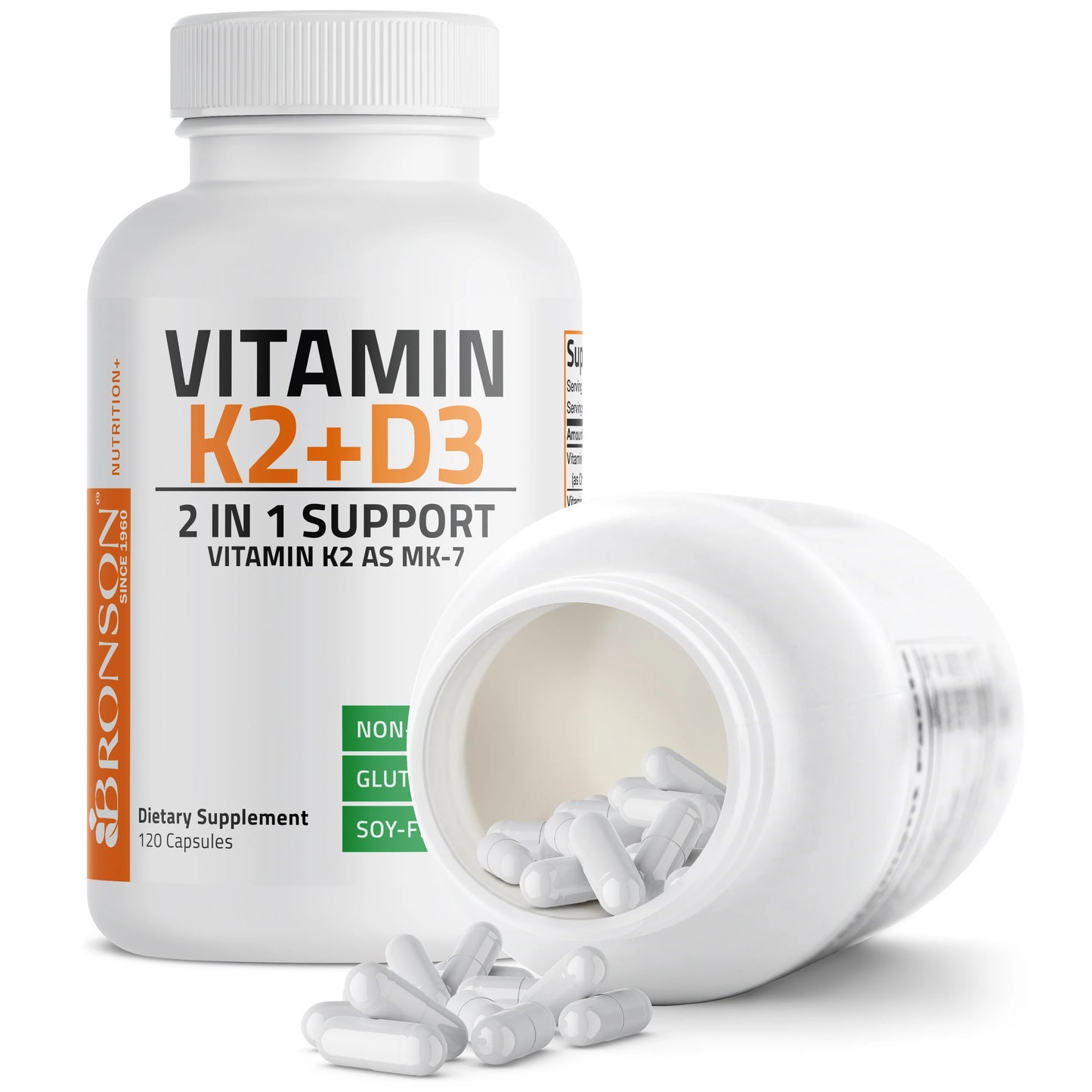 Vitamina K2 MK-7 más vitamina D3