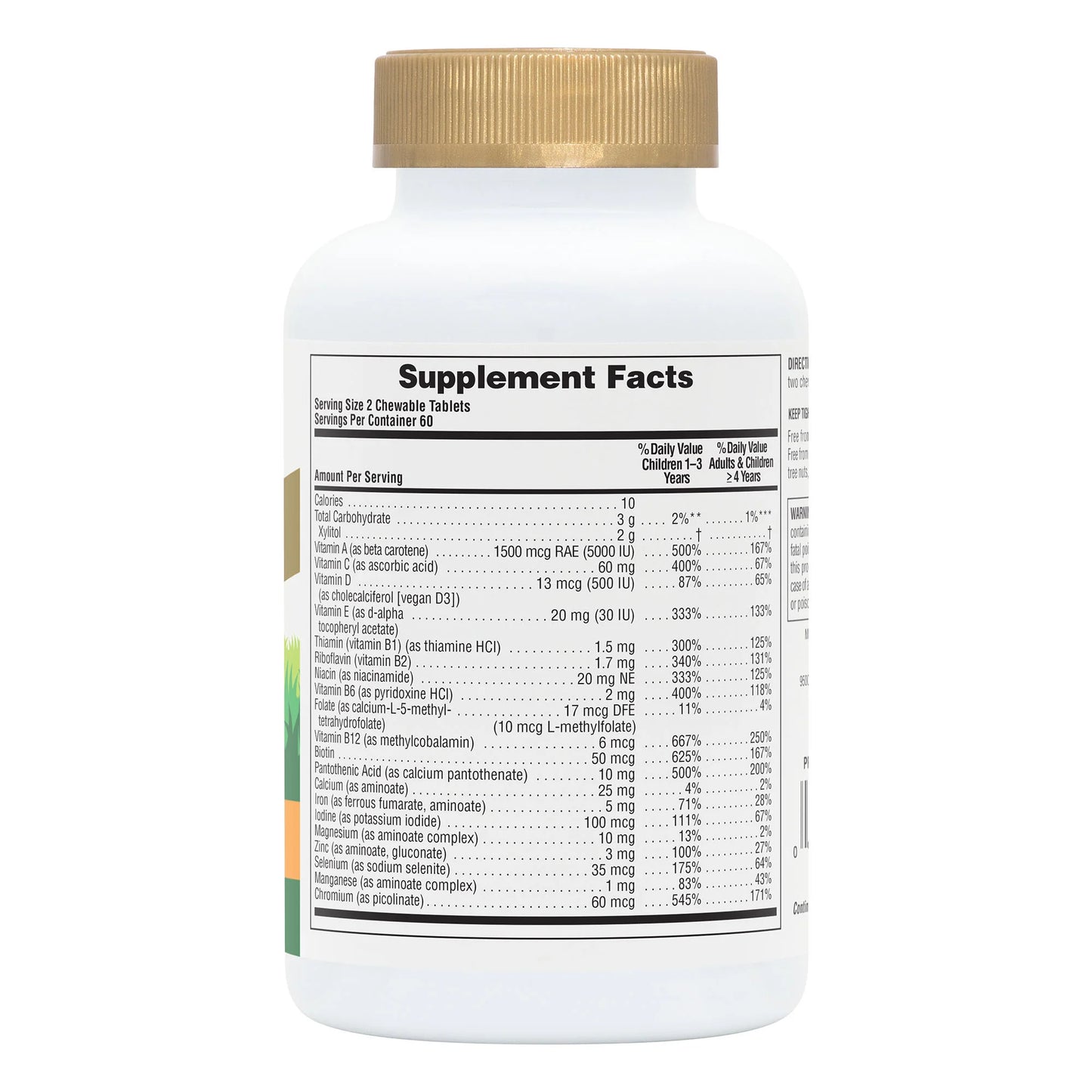Multivitamínico masticable para niños Animal Parade® GOLD