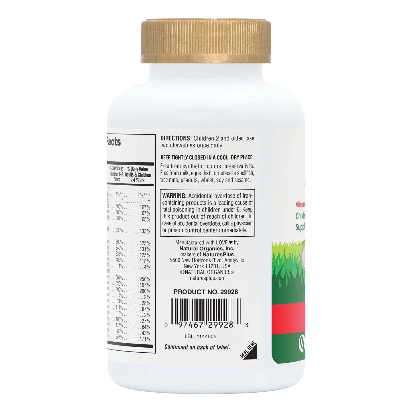 Multivitamínico masticable para niños Animal Parade® GOLD