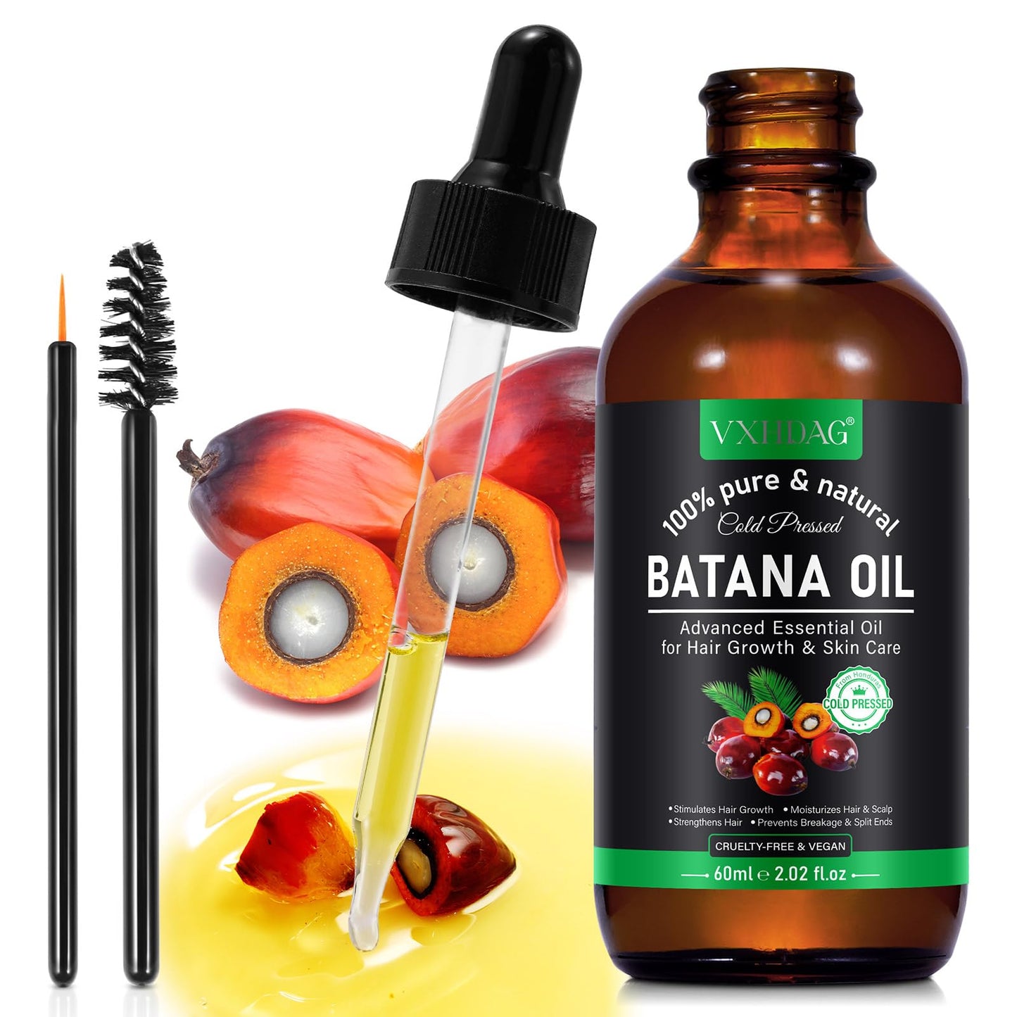 Aceite de Batana 100% puro y natural de Honduras para el crecimiento del cabello