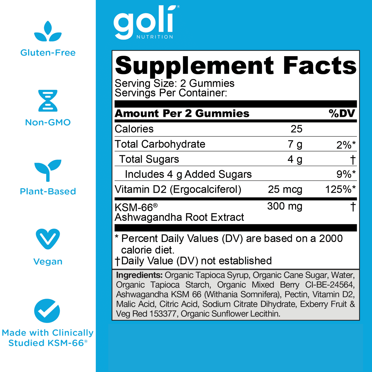 Goli Gomitas de Ashwagandha