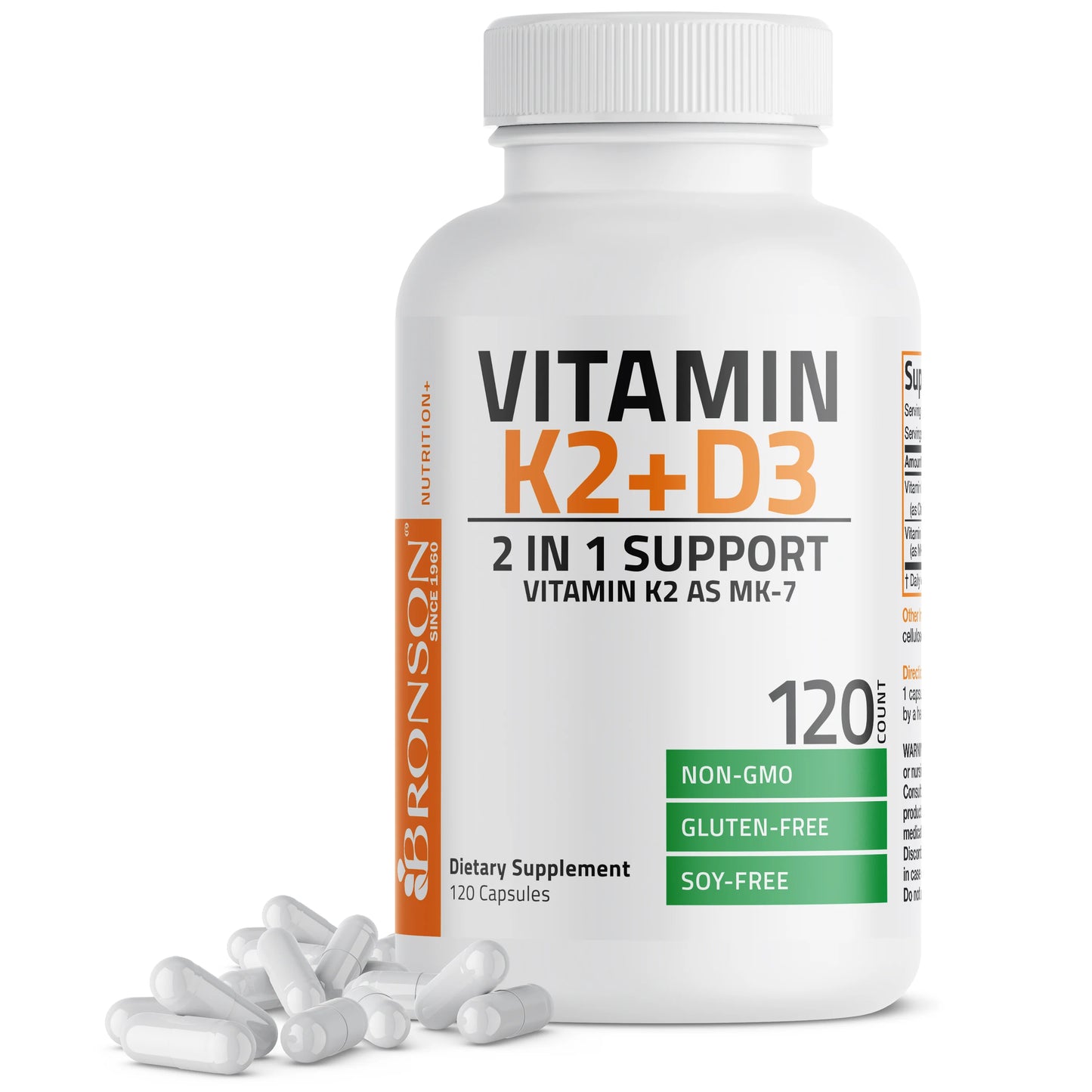 Vitamina K2 MK-7 más vitamina D3