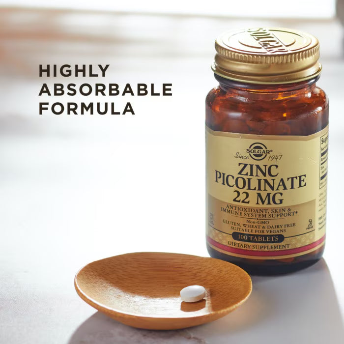 Picolinato de Zinc 22 mg SOLGAR