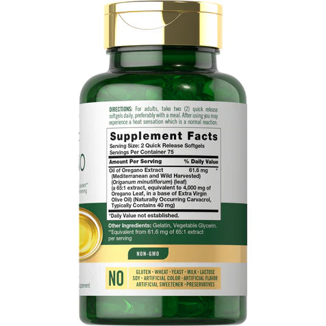 Aceite de orégano 4000 mg