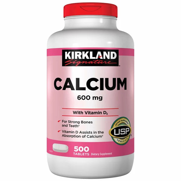 Calcio 600 mg + D3 KIRKLAND