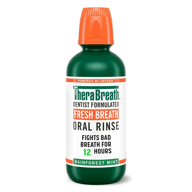 Enjuague bucal TheraBreath Menta Limpia
