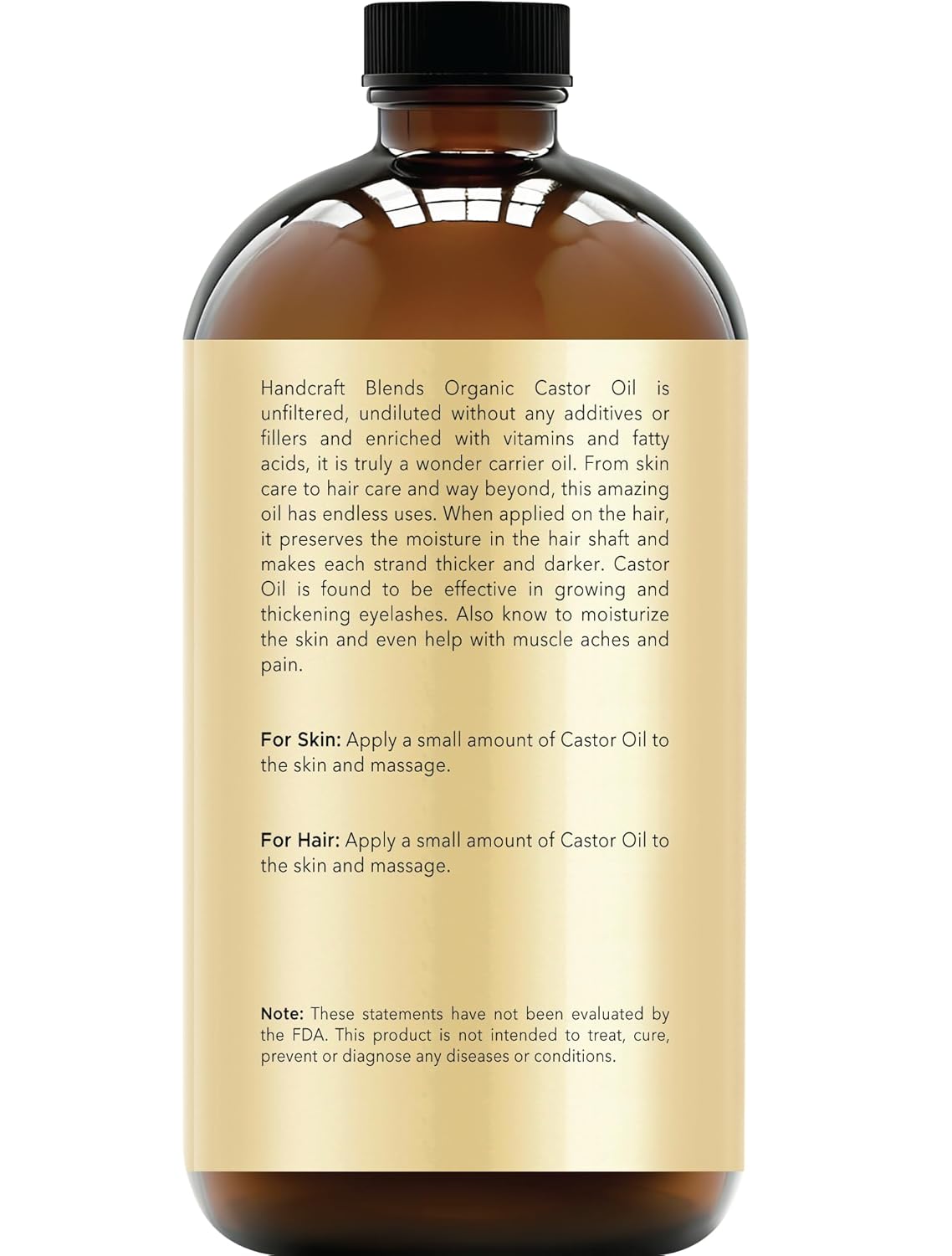 Aceite de ricino orgánico artesanal