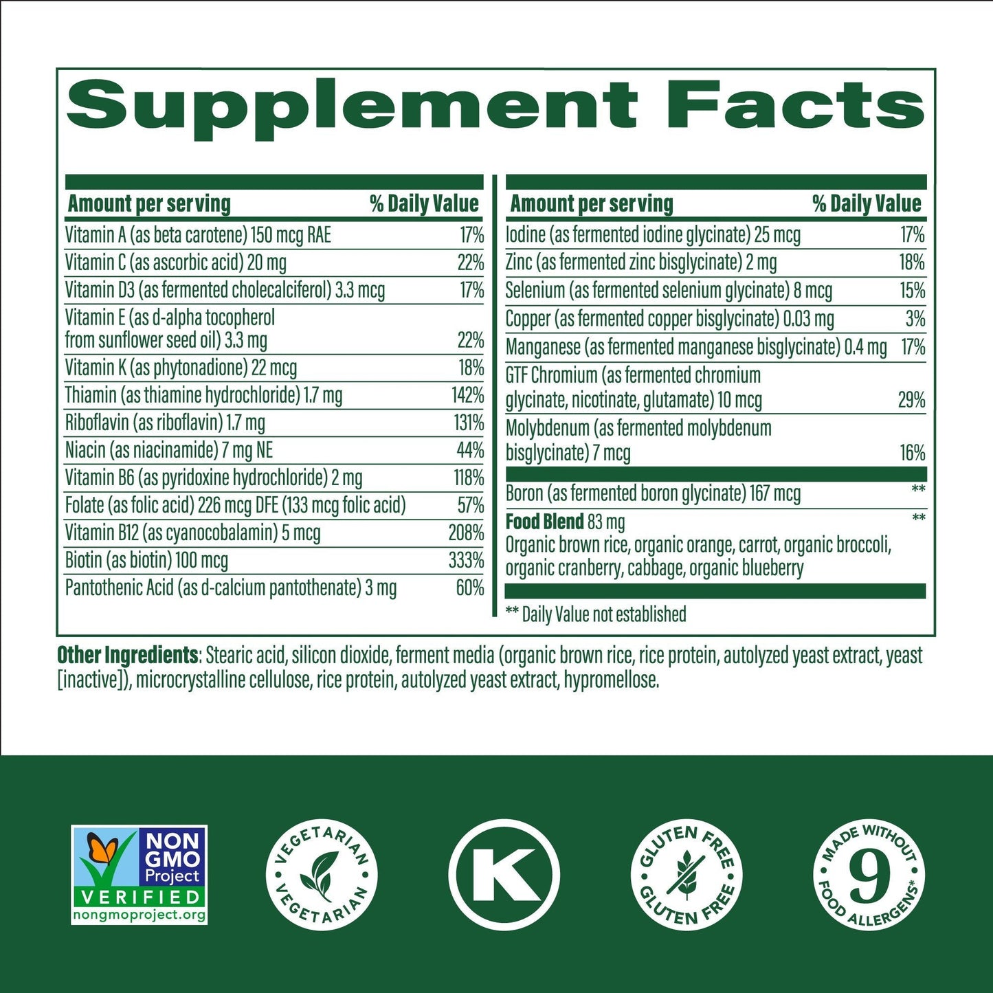 MegaFood Kid's One Daily 30 Tablet