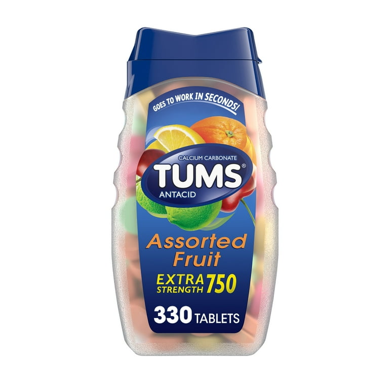 Tums Tabletas Antiácidas Masticables Extra Fuertes para Aliviar la Acidez Estomacal