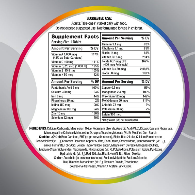 Centrum Silver Multivitaminas mujeres 50 años