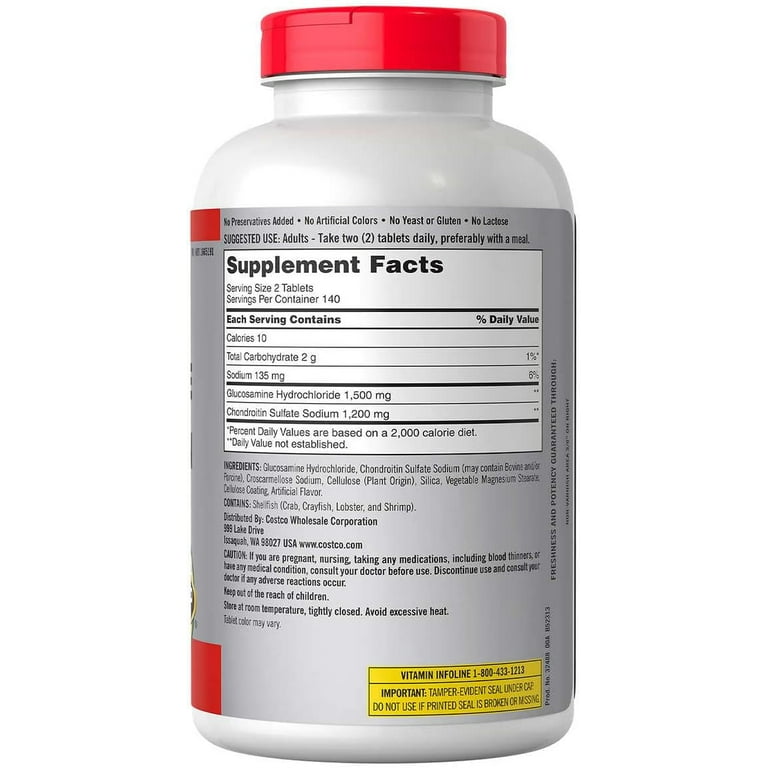 Glucosamina y Condroitina Kirkland