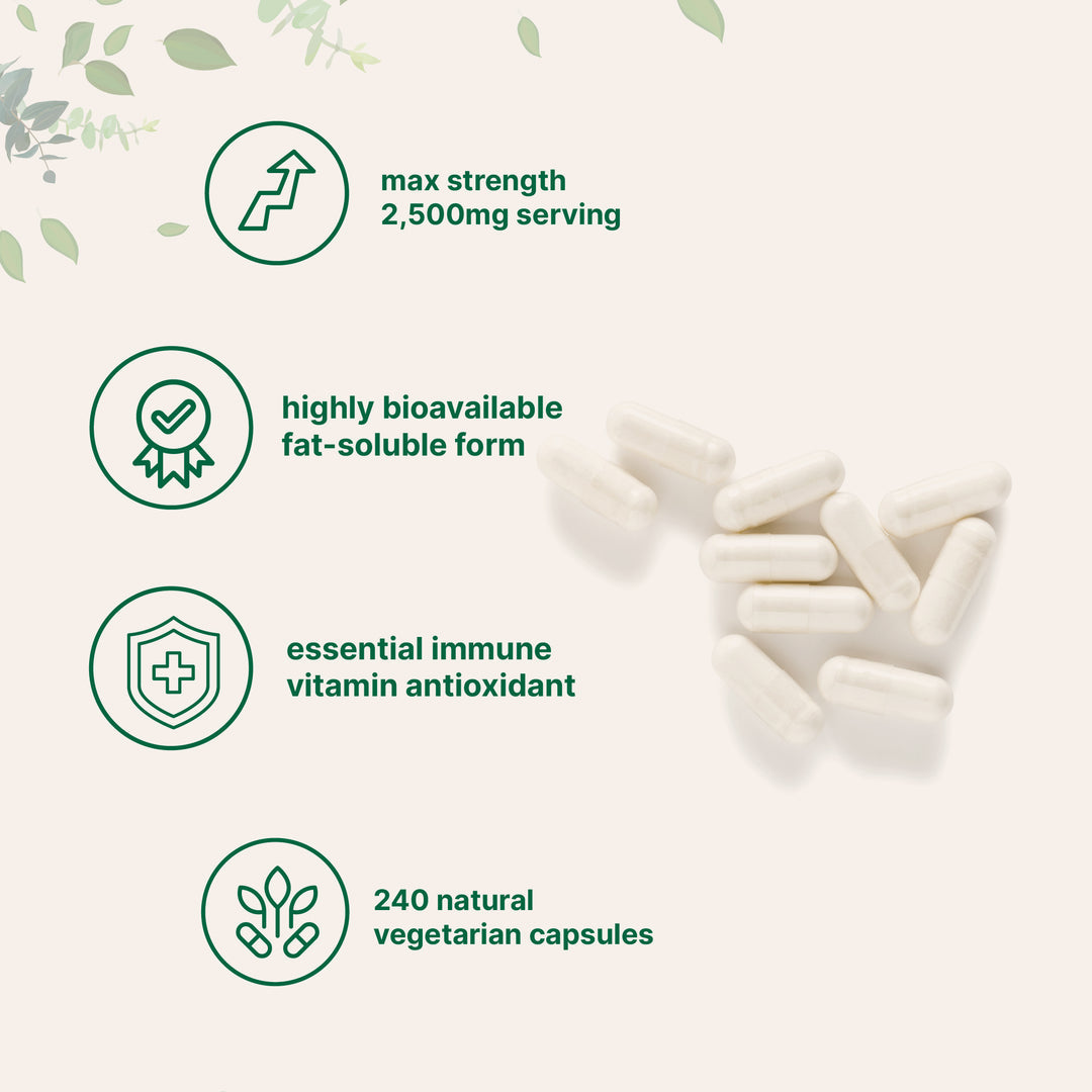 Vitamina C pura de 2000 mg