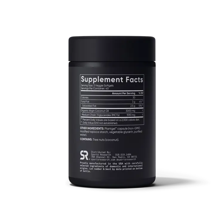 Aceite de coco virgen orgánico 1000 mg