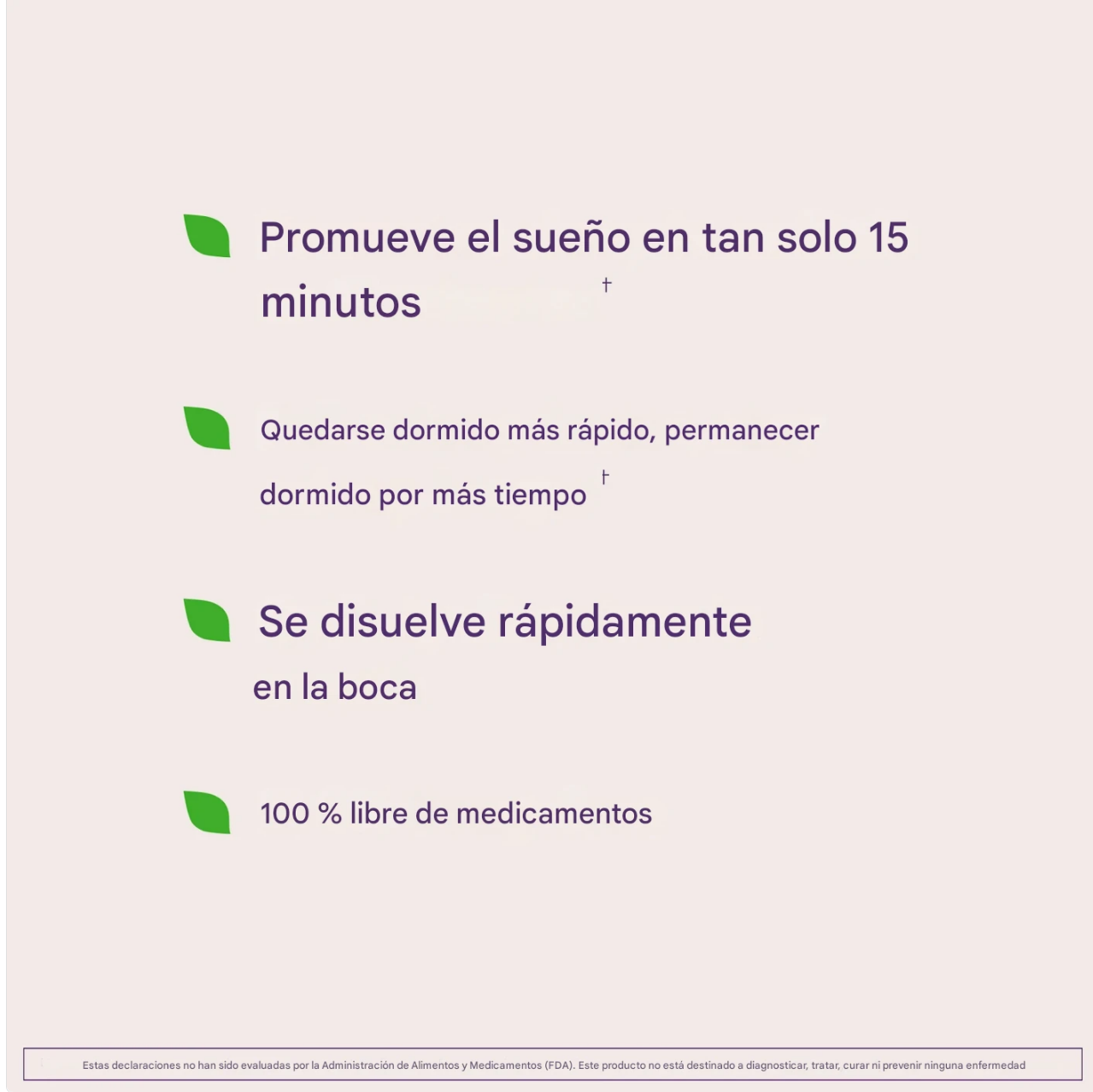 Comprimidos de melatonina de rápida disolución, 10 mg