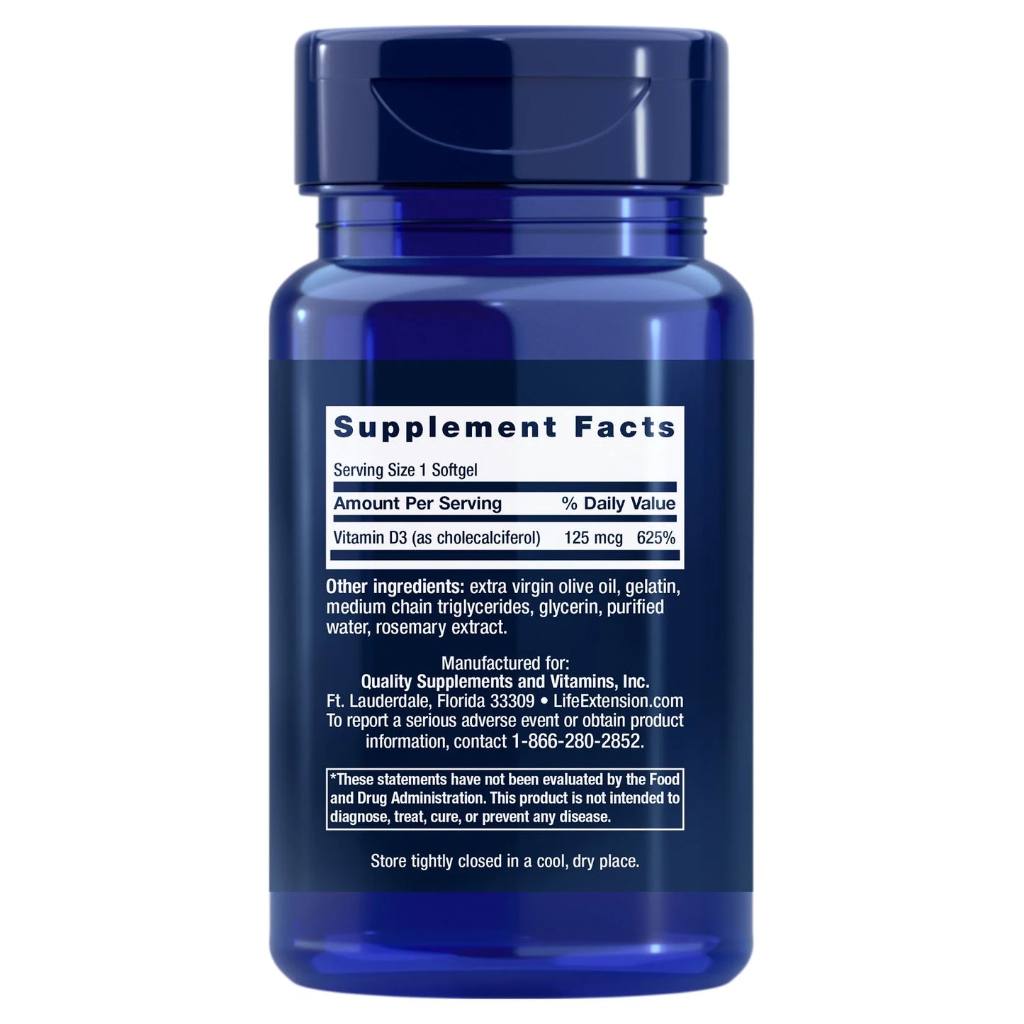 Vitamina D3 Life Extension