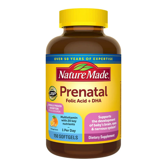 Nature Made Ácido fólico prenatal + DHA