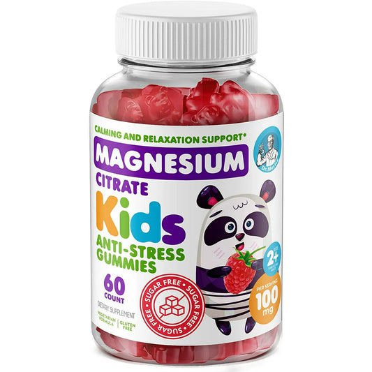 Gomitas de magnesio para niños sin azúcar