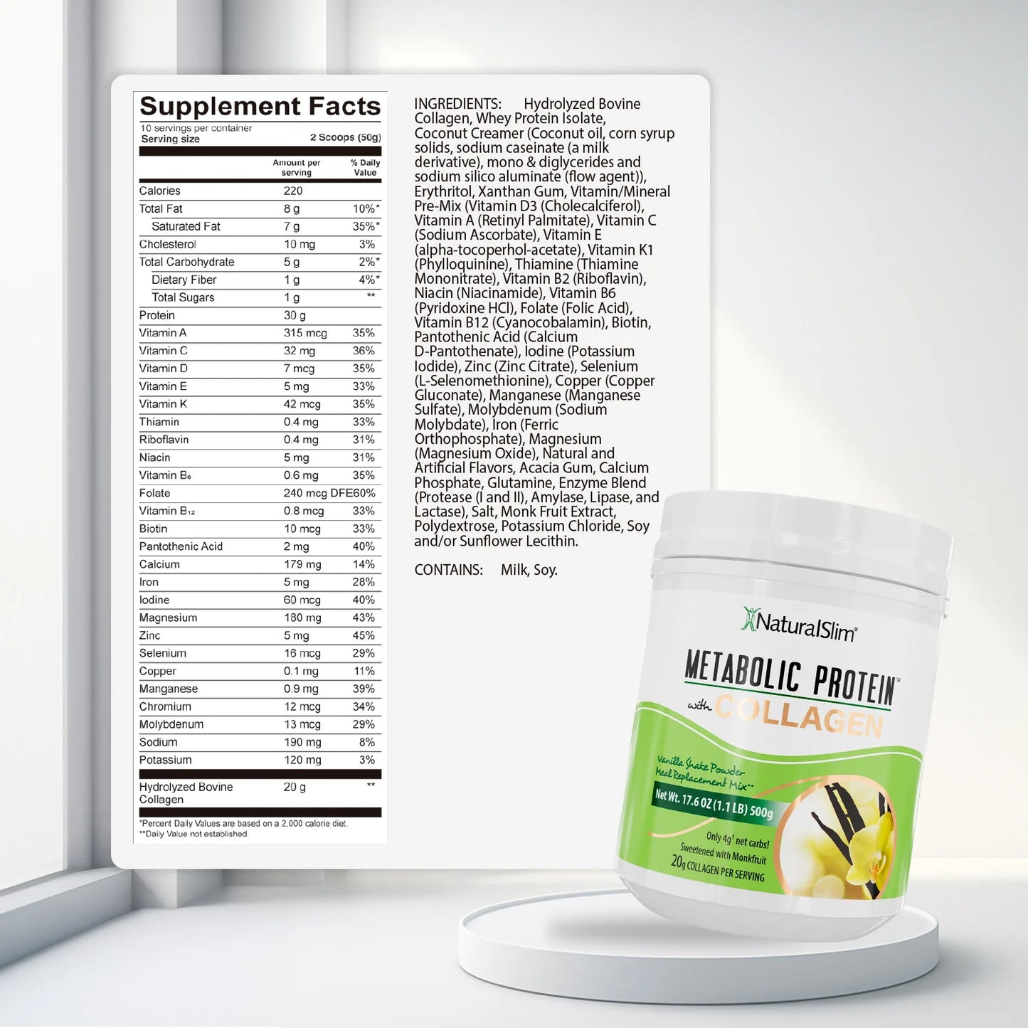 METABOLIC PROTEIN® COLAGENO - VANILLA