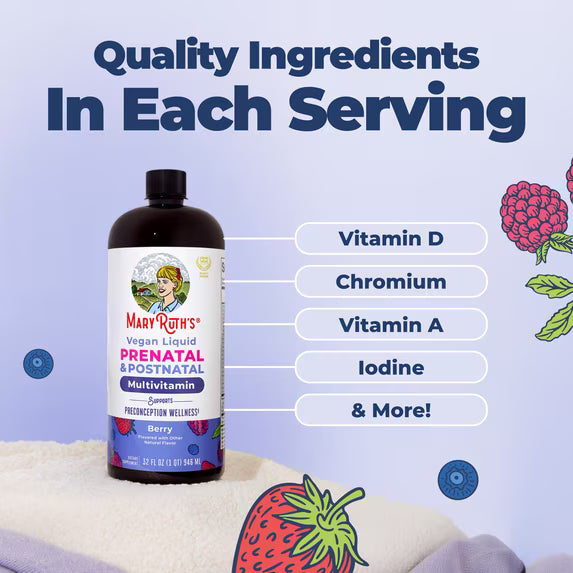 MaryRuth's Multivitamínico Líquido Prenatal y Posnatal