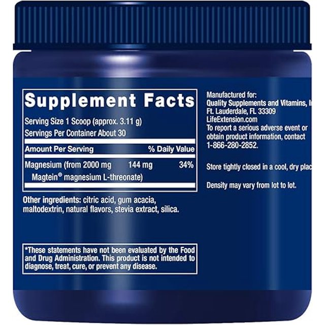 Neuro-Mag, L-treonato de Magnesio Life Extension