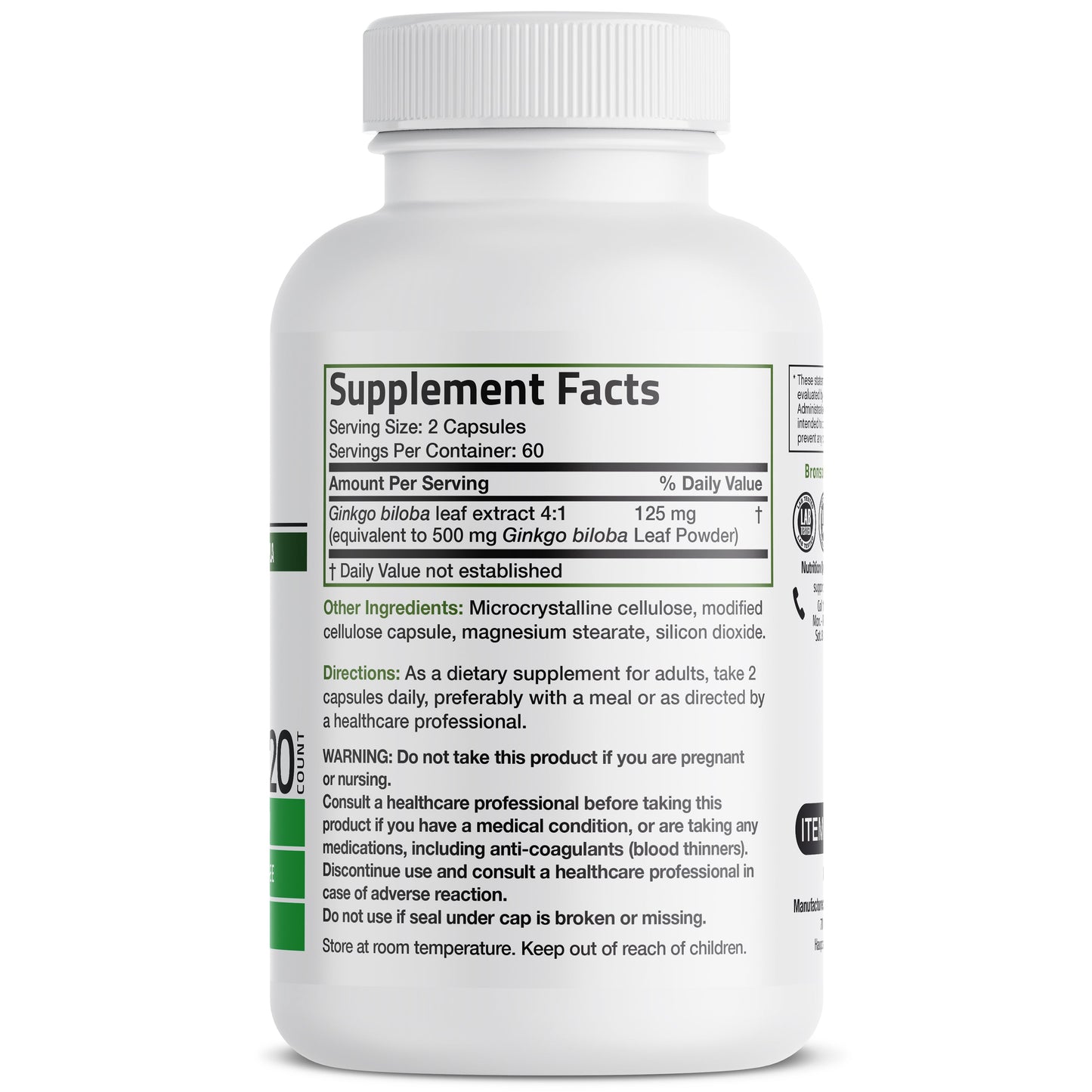 Ginkgo Biloba - 500 mg