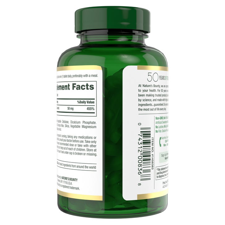 Nature's Bounty Zinc 50 mg, 400 Caplets