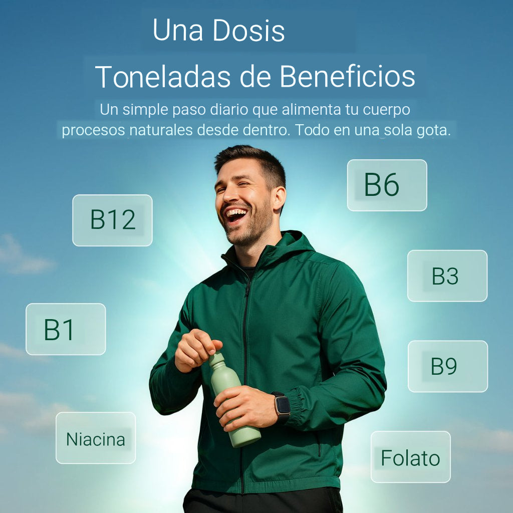 Gotas líquidas de vitamina B12 y B6,  B1