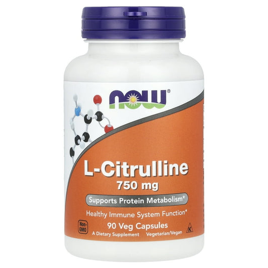 L-citrulina 750 mg now