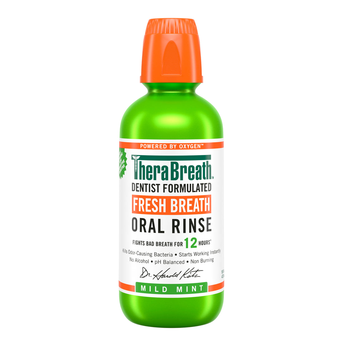 Enjuague bucal  TheraBreath Menta Limpia