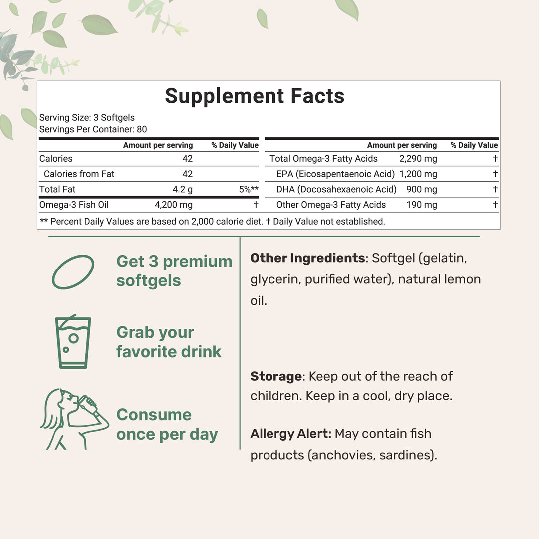 Omega 3 de triple potencia