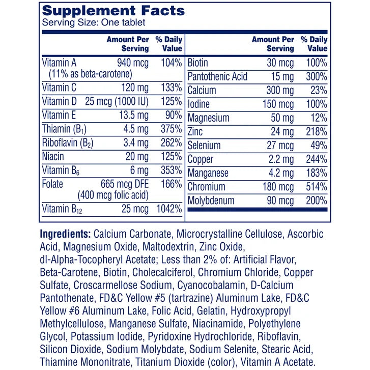 Multivitamínico One A Day Women's 50+ , 300 tabletas