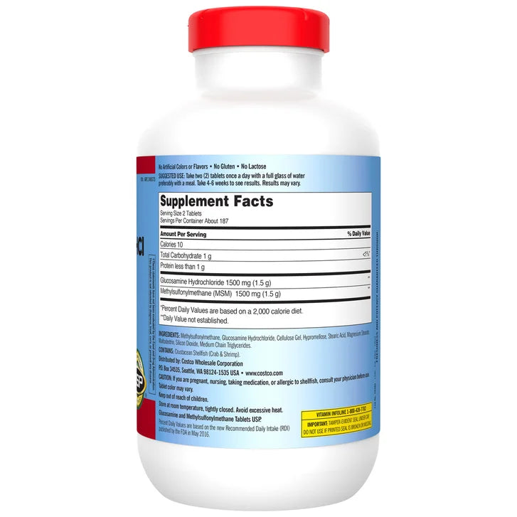 Glucosamina extrafuerte con MSM Kirkland