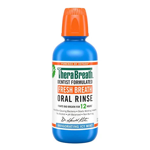 Enjuague bucal  TheraBreath Menta Limpia