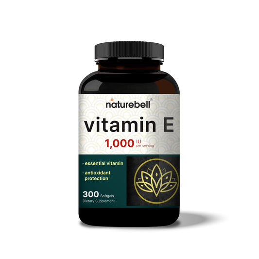 Cápsulas blandas de aceite de vitamina E, 1000 UI